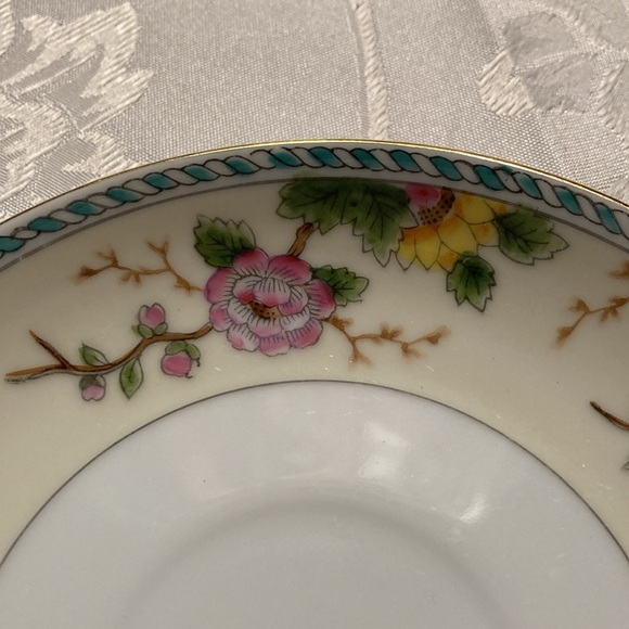 NORITAKE America pattern translucent porcelain cup/saucer $20 - Picture 4 of 8